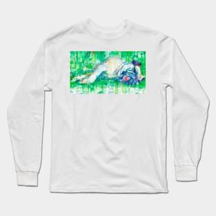 FRENCH BULLDOG SLEEPING - watercolor portrait.1 Long Sleeve T-Shirt